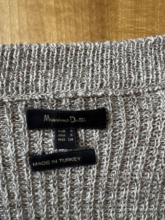 Massimo Dutti Pullover beige meliert Grösse S neuwertig