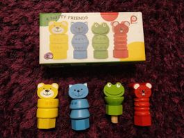 Jouets en bois Pintoy - 4 Nutty Friends