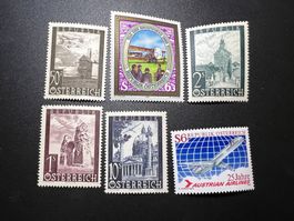 Lot Österreich ** Flugpostmarken um 1950 (3731)