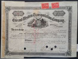 Aktie: Erie and Western Transportation Company 1878
