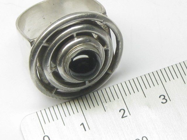 Anelli: Vintage Ring Silber 925 Onyx Gr. 58 – Usato da Ermatingen venduto da Decovin 5