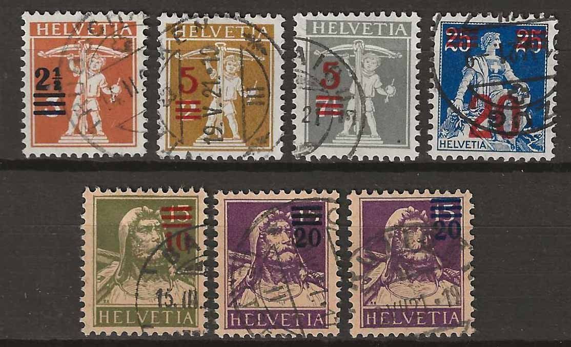 Tutti i francobolli: CH146 - Emission provisoire 1921 obl. – Usato da Trélex venduto da Phil_Albert