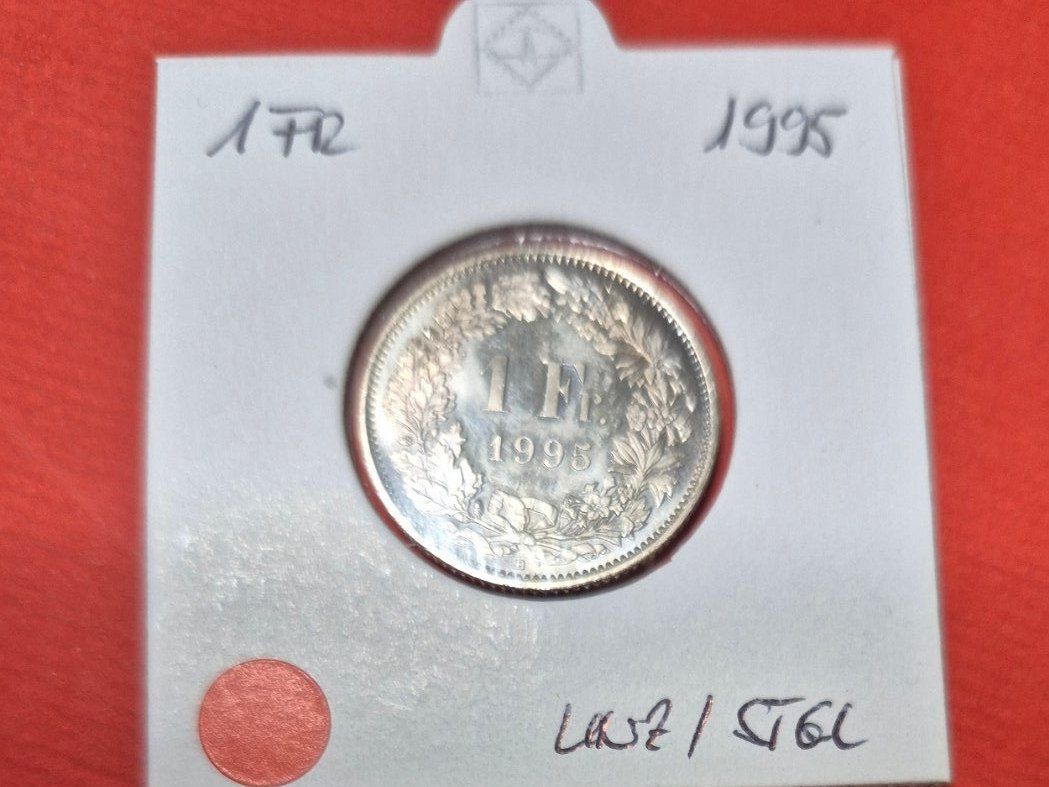 Tutti le monete: 1 Franken 1995, unzirkuliert – Nuovo e nell'imballaggio originale da Alpnach-Dorf venduto da hansimaa49