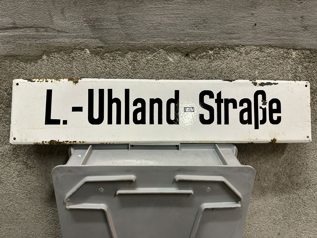 Insegne: L.uhland strasse Strassenschild name – Usato da Reinach AG venduto da rares75