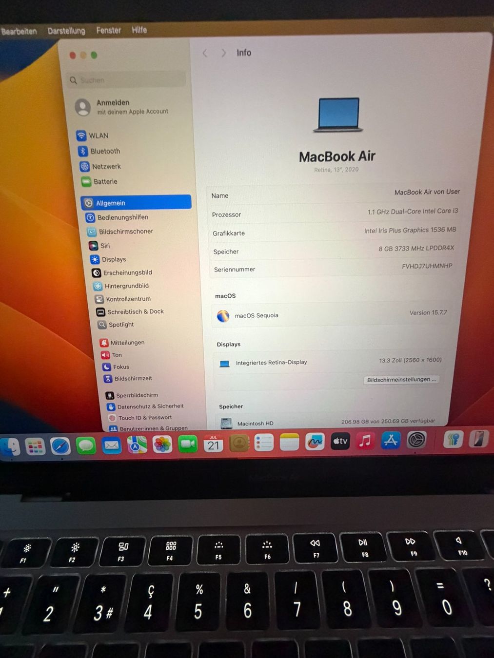 Apple Notebooks: MacBook Air 13" 2020 – Gebraucht aus Spiez von eag01 5