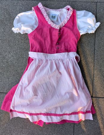 Mädchen Dirndl Grösse 92 rosa