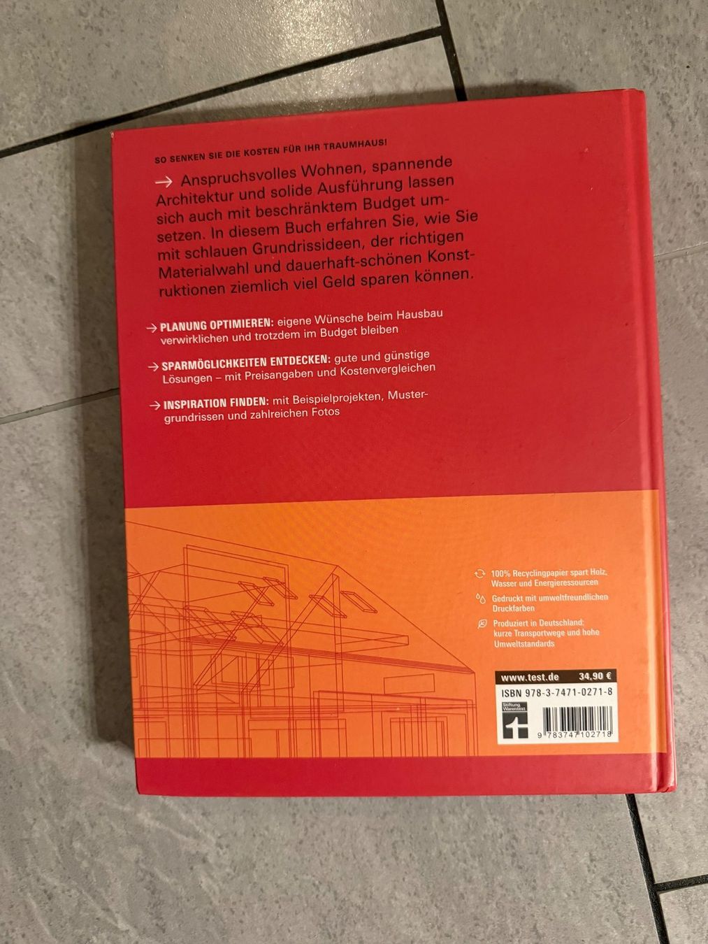 Libri: Günstig bauen - Buch - Stiftung Warentest – Usato da Bülach venduto da Loredana13 1
