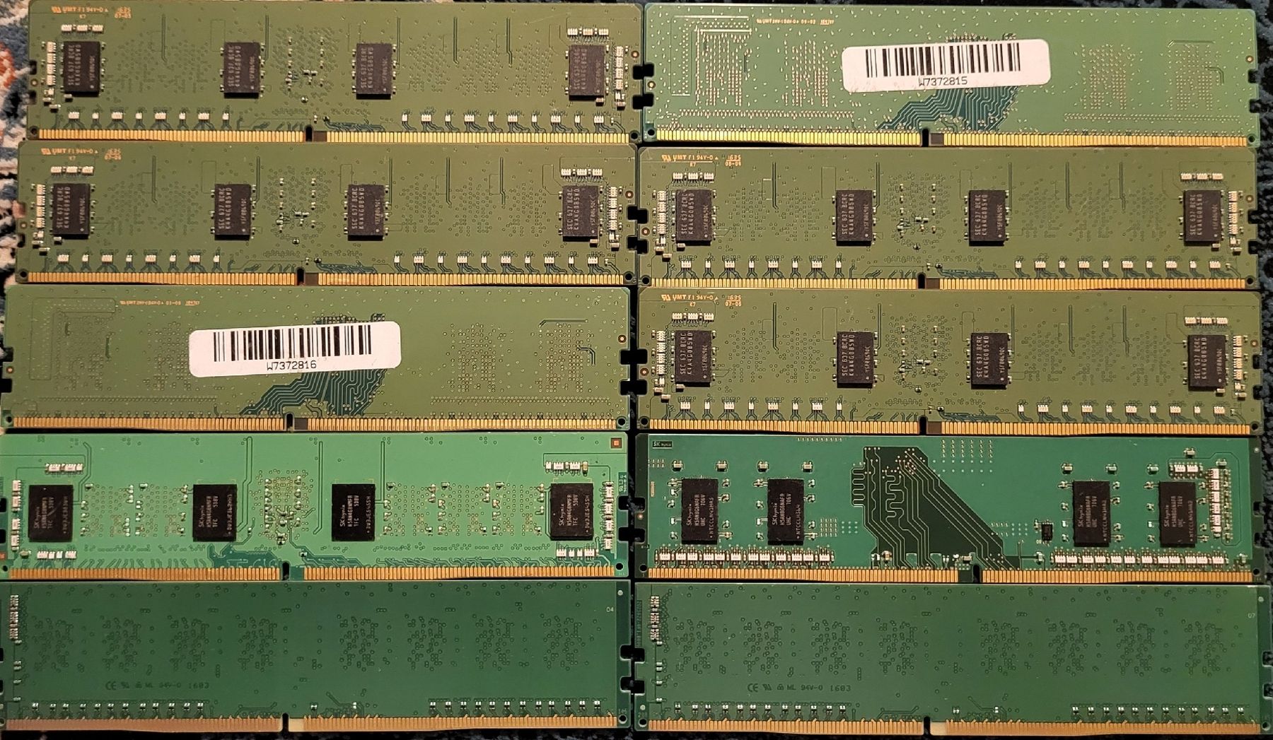 Memoria / RAM: 10×Diverse RAM Riegel: 4GB, DDR4, PC4 - – Usato da Zürich venduto da Gulbi1919 1