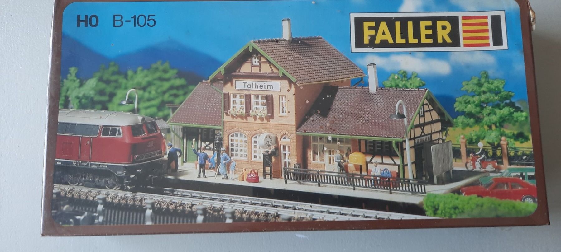 Faller Modellini di ferrovie: Faller B-105 - Bausatz Bahnhof Talheim – Nuovo e nell'imballaggio originale da Amriswil venduto da fel_pyg2