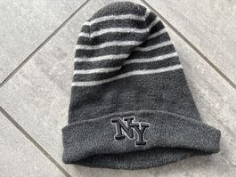 Warme NY Mütze Grau Einheitsgrösse S
