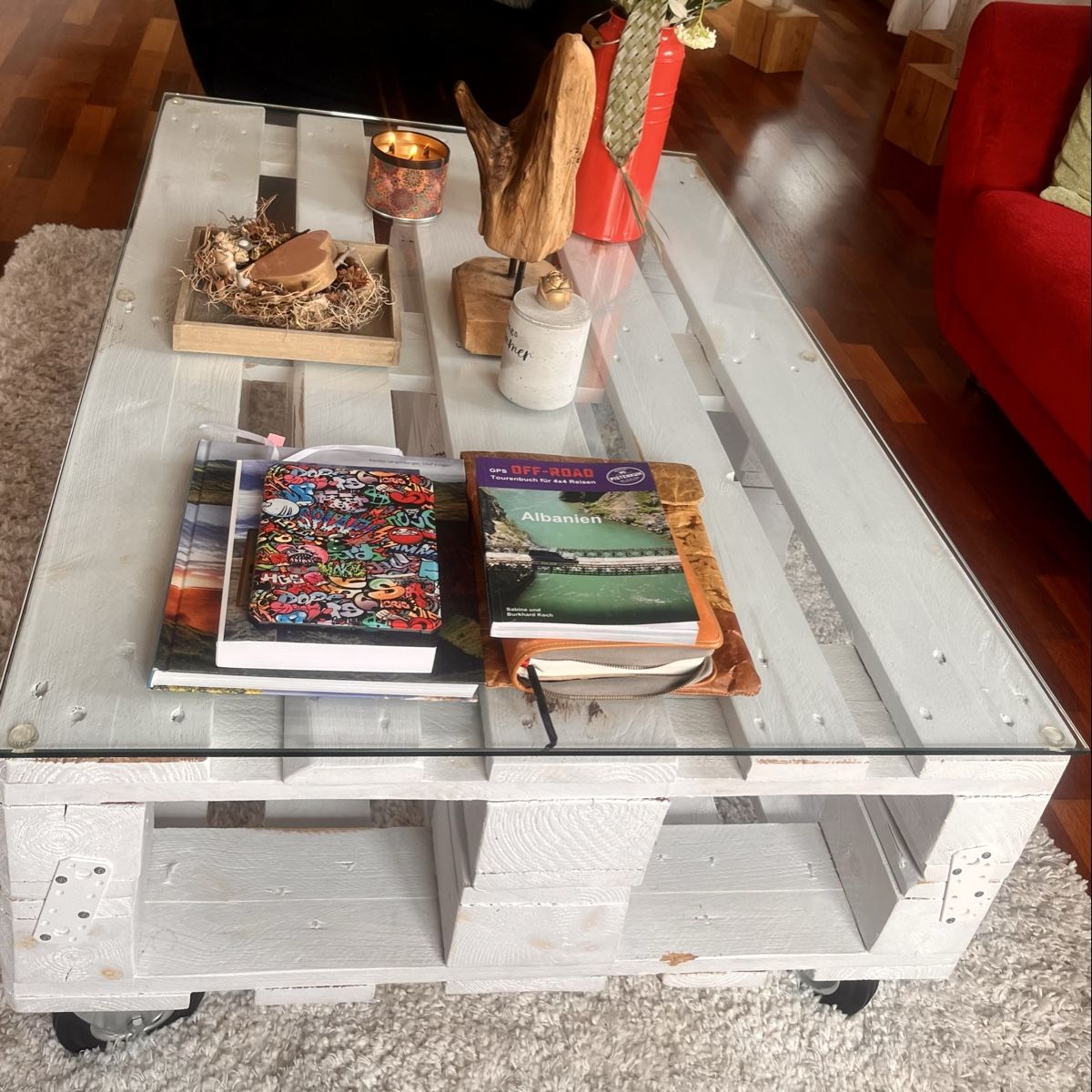 Tavoli: Retro Paletten-Tisch, Shabby Chic! – Usato da Lyss venduto da Morena2 2