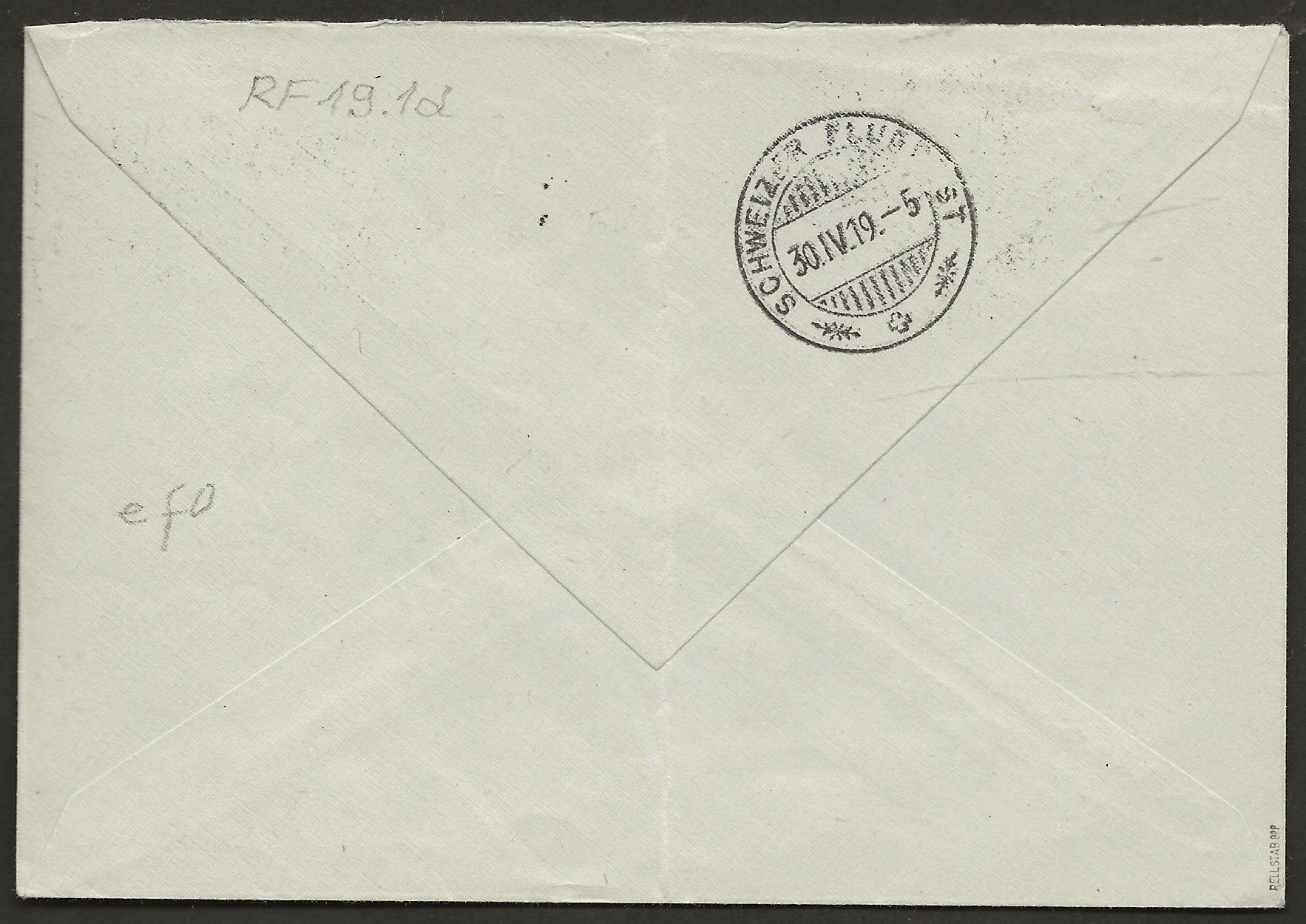 Tutti i francobolli: Flugpost 1919 Lausanne Bern Erstflug Luftpost  800.- – Usato da Au ZH venduto da xelagreb01 1