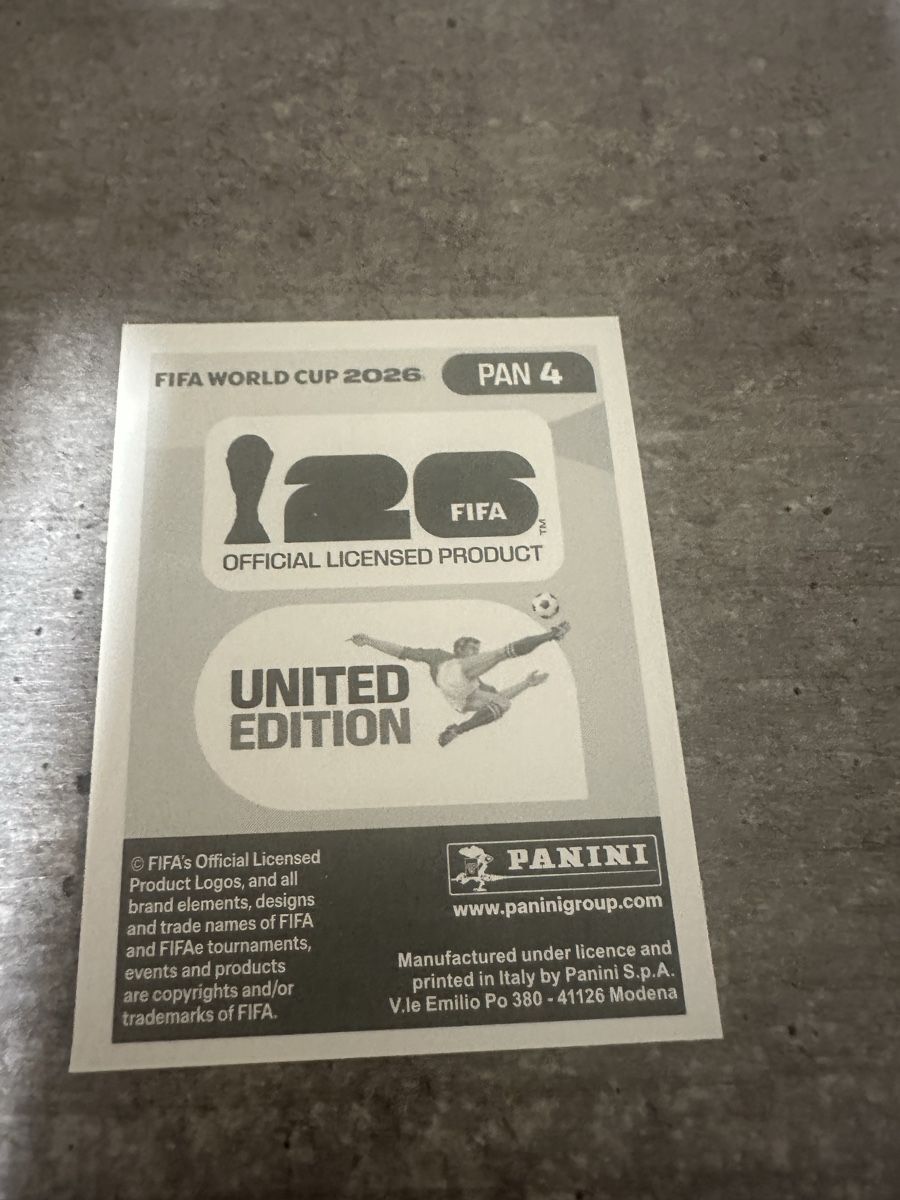Panini Sammelbilder & Trading cards: PAN 4 , FIFA WORLD CUP 2026 PANINI  – Neu (gemäss Beschreibung) aus Frauenfeld von 1PegPeg1 1