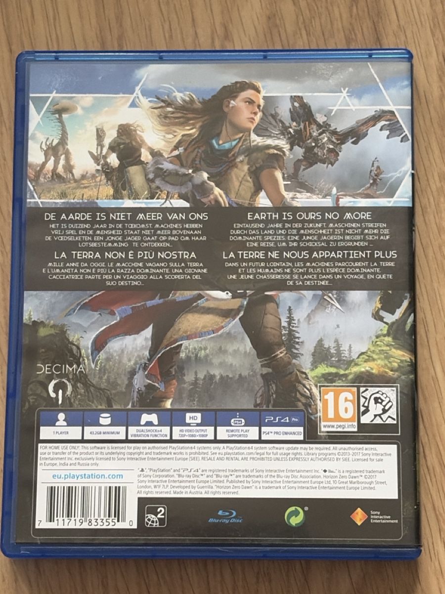 Jeux: Horizon Zero Dawn (PS4) – D'occasion à Zürich par Collector69 1