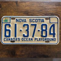 🇨🇦 Autoschild, Nova Scotia 61-37-84 - Kanada 