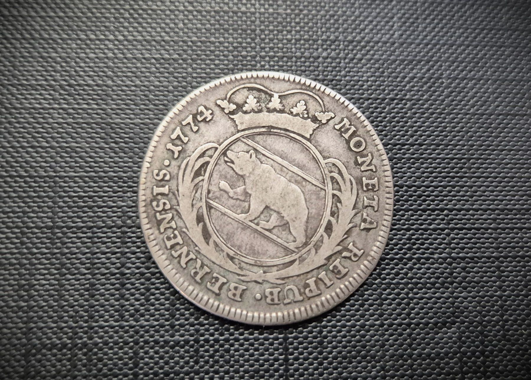 Tutti le monete: 1/4 Taler BERN 1774 – Usato da Zürich venduto da brinkosos