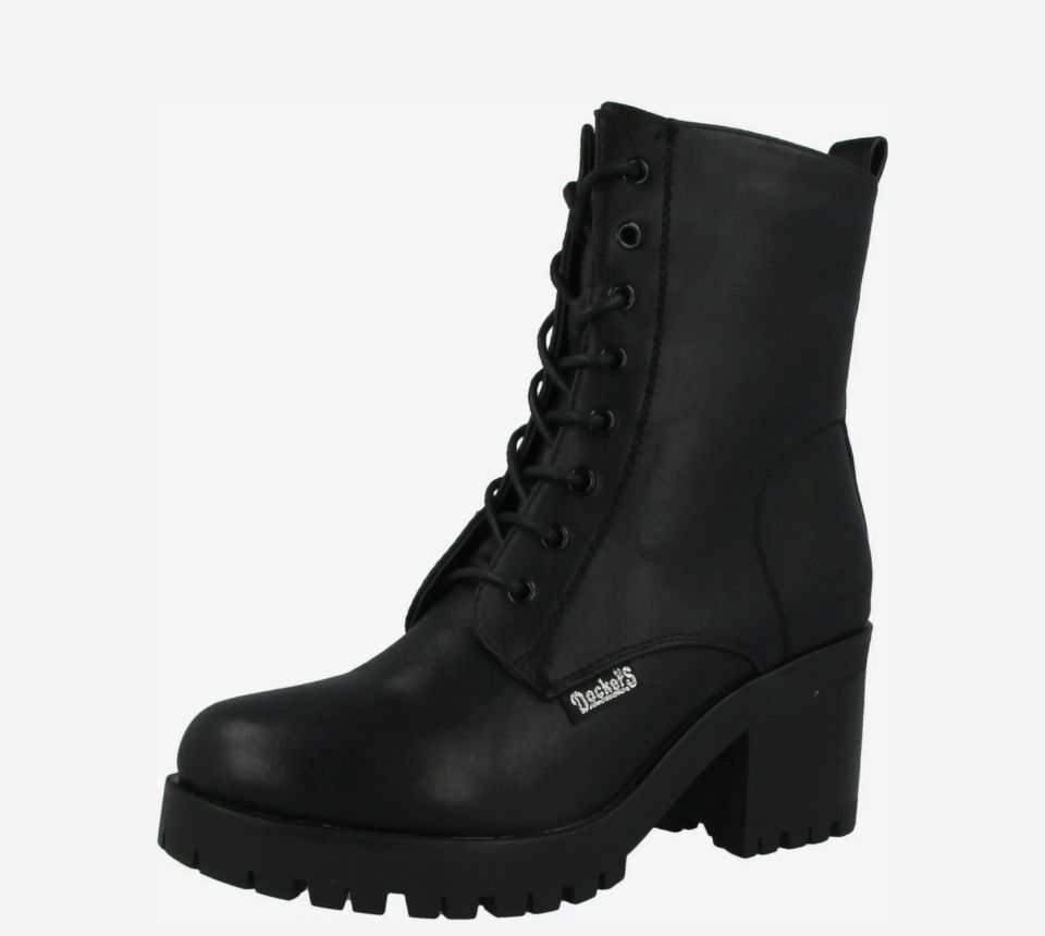 Scarpe da donna: Bottines Dockers Noires, taille 36, neuves – Nuovo e nell'imballaggio originale da Biel/Bienne venduto da Lianumi