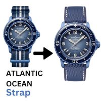 Luxus Blancpain X Swatch Armband in Blau für Atlantic Ocean