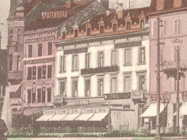 Cartoline postali: BASEL: Centralbahnplatz mit Hotel Euler & Kronenhalle ~1910 – Usato da Engelburg venduto da Swisscards