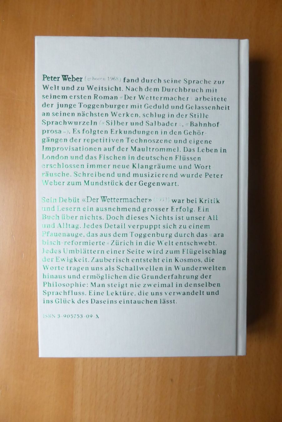 Libri: CH Autoren - Peter Weber - Der Wettermacher – Nuovo (secondo la descrizione) da Brunnadern venduto da lesezirkel 1