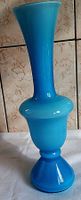 Blumen-Vase Glas Himmelblau