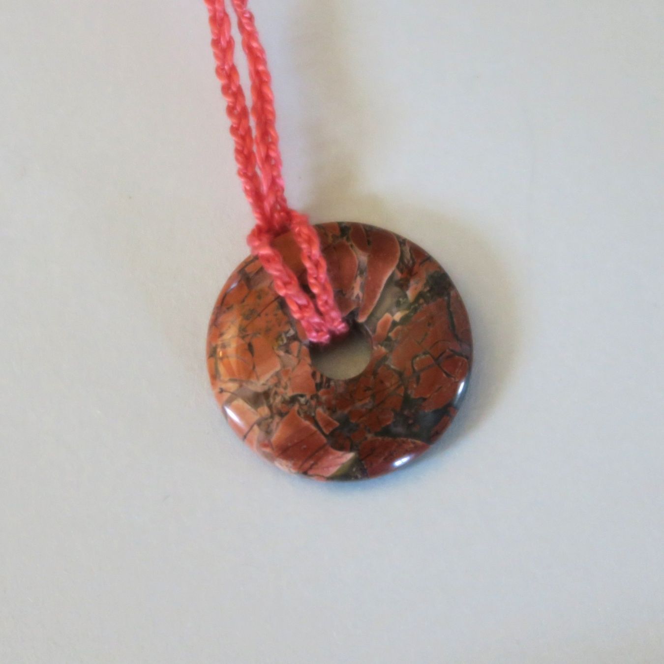Catenine: Kette Brekzien Jaspis Donut – Nuovo (secondo la descrizione) da Brittnau venduto da marlenestone 3