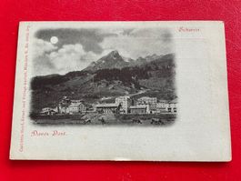 Davos - Dorf // Carl Otto Hayd // Blaudruck