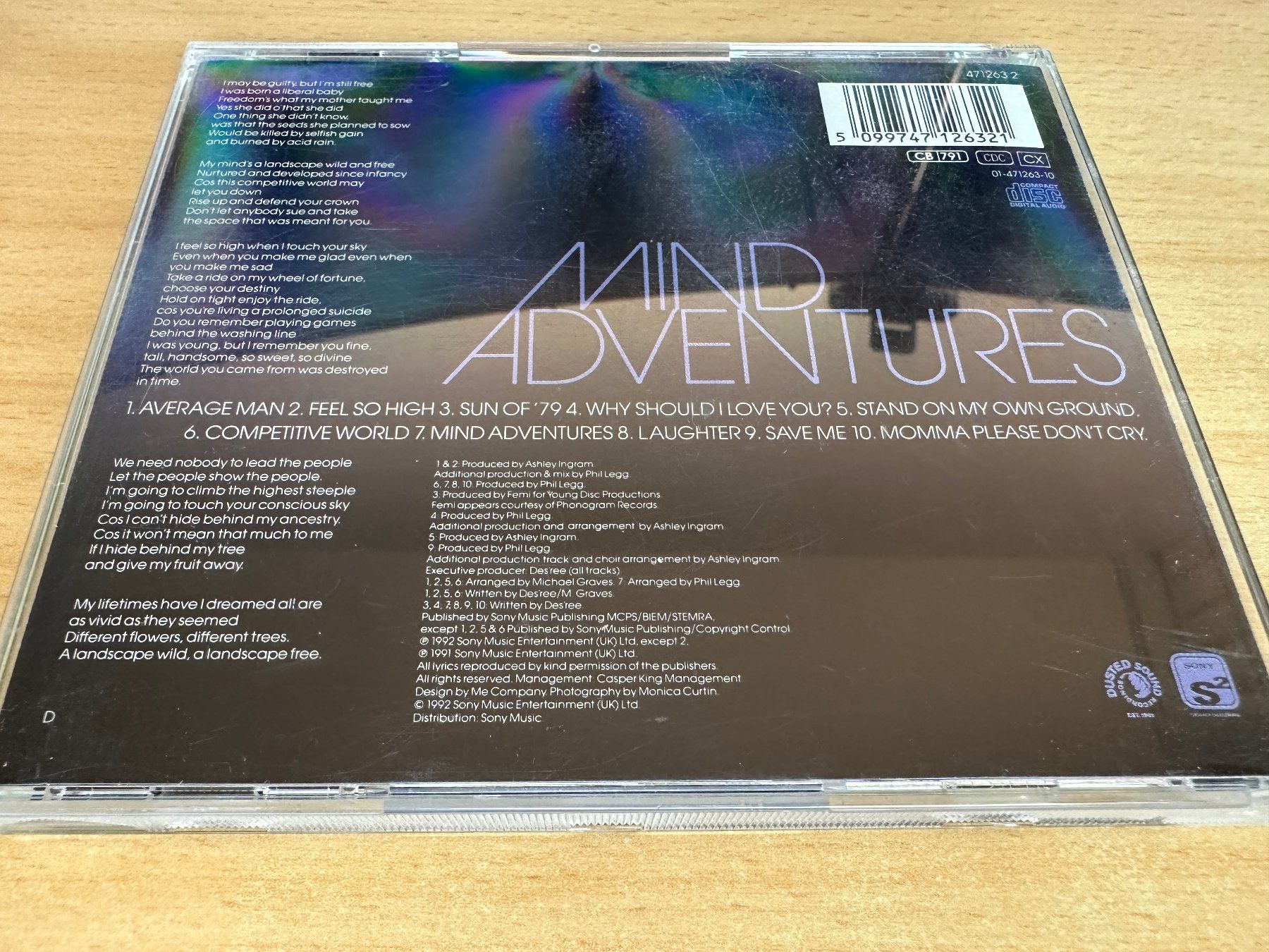 CD: Des'ree – Mind Adventures – Usato da Rikon im Tösstal venduto da Alpenmutz 1