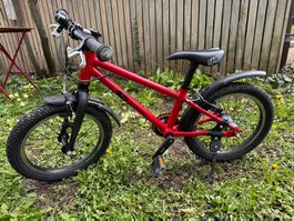 KU Bikes - 16“ Kindervelo Rot, 2-Gang