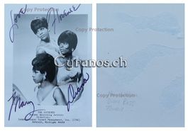 The Supremes - Musikgruppe - sign. Foto