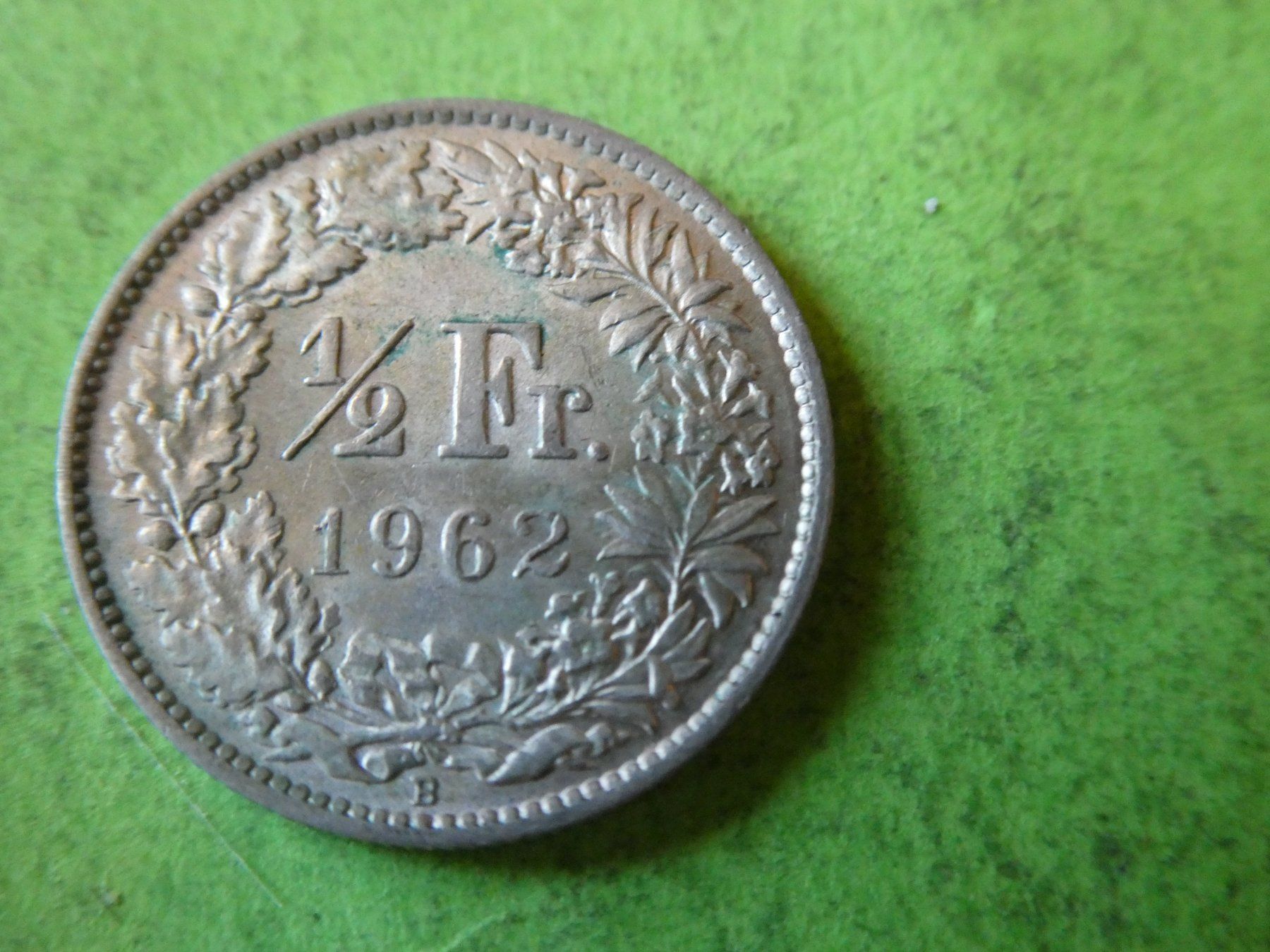 Tutti le monete: Schweiz 1962,  1/2 Franken - Silber – Usato da Hinterforst venduto da Rohusri