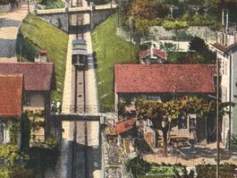 Funiculaire OUCHY - Lausanne en route 1910