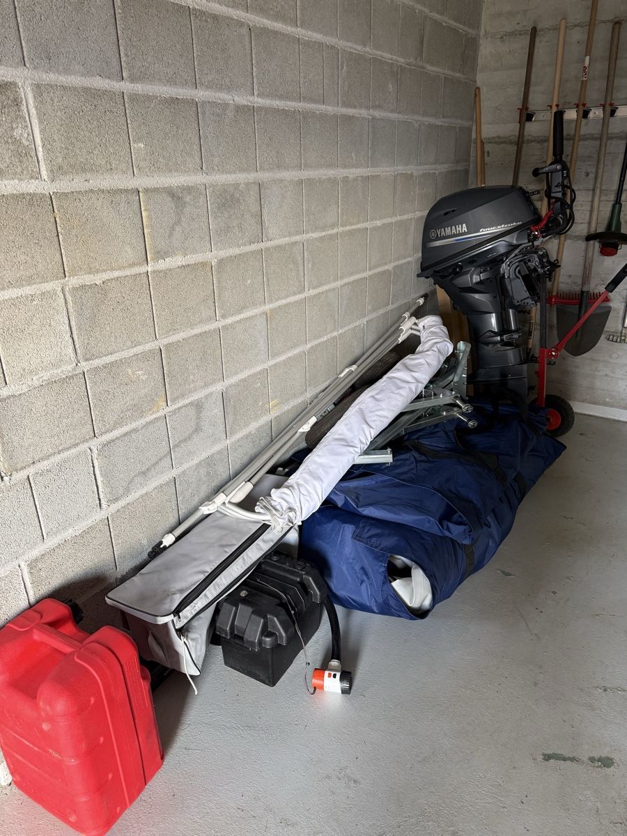 Yam Barche: YAM 380s Schlauchboot + Yamaha 20PS E-Start + Slipptrailer – Usato da Visp venduto da JerYG 2