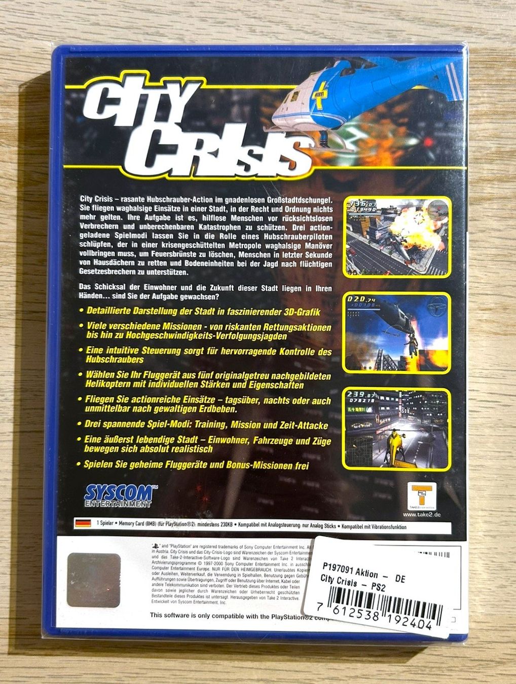 Sony Giochi: City Crisis PS2 NEU sealed – Usato da St. Gallen venduto da Alpine.Arcade 1