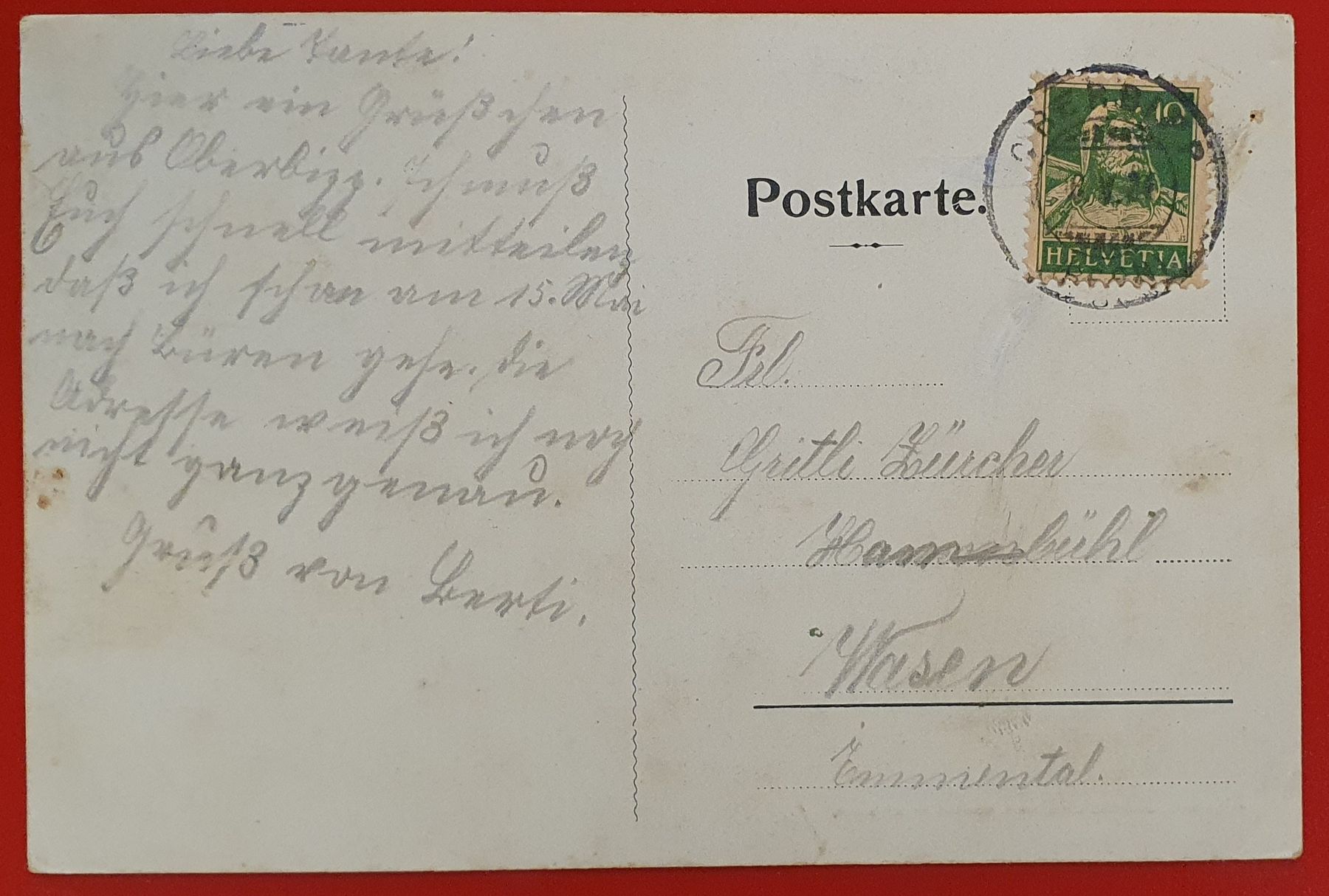 Cartoline postali: Oberbipp 1912 - 4 Ansichten – Usato da Kreuzlingen venduto da Rschweiz1 1