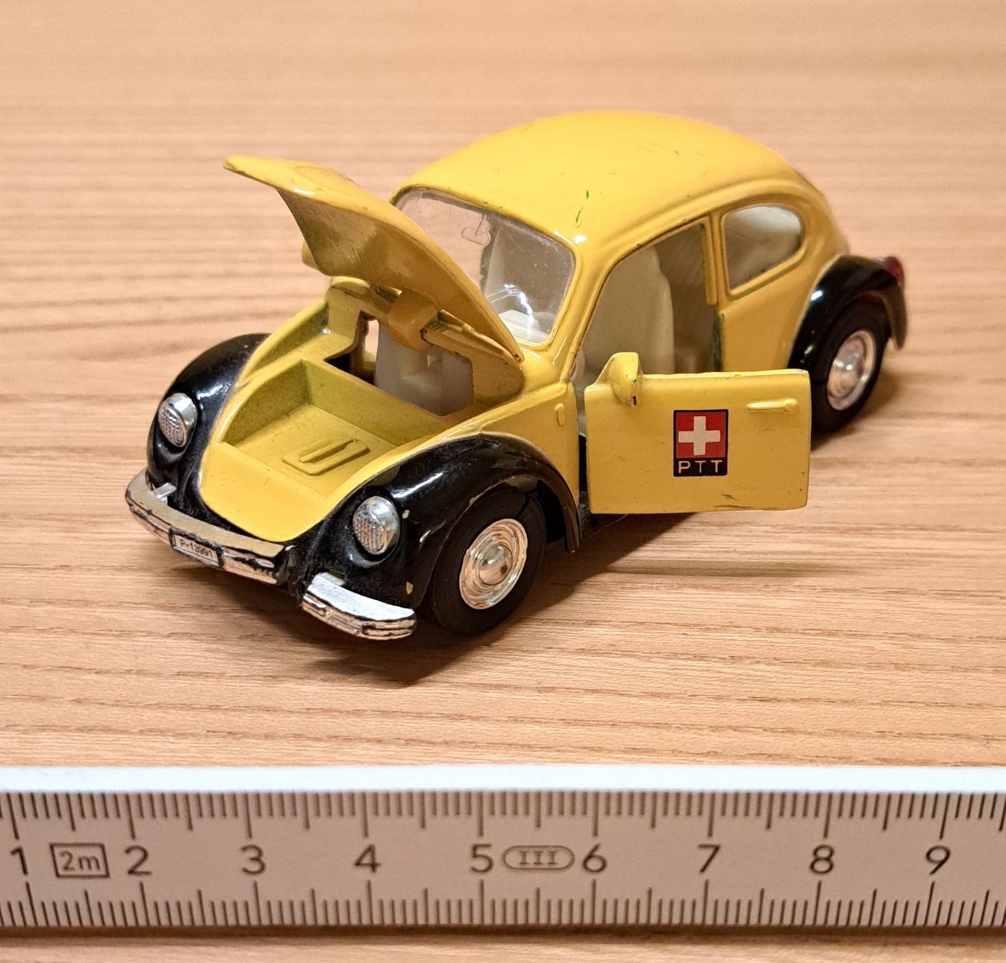 Volkswagen Modellini d'auto: Welly  VW Käfer Beetle Nr. 9049 / PTT Postauto – Usato da Dietlikon venduto da kosta.katoglou 1