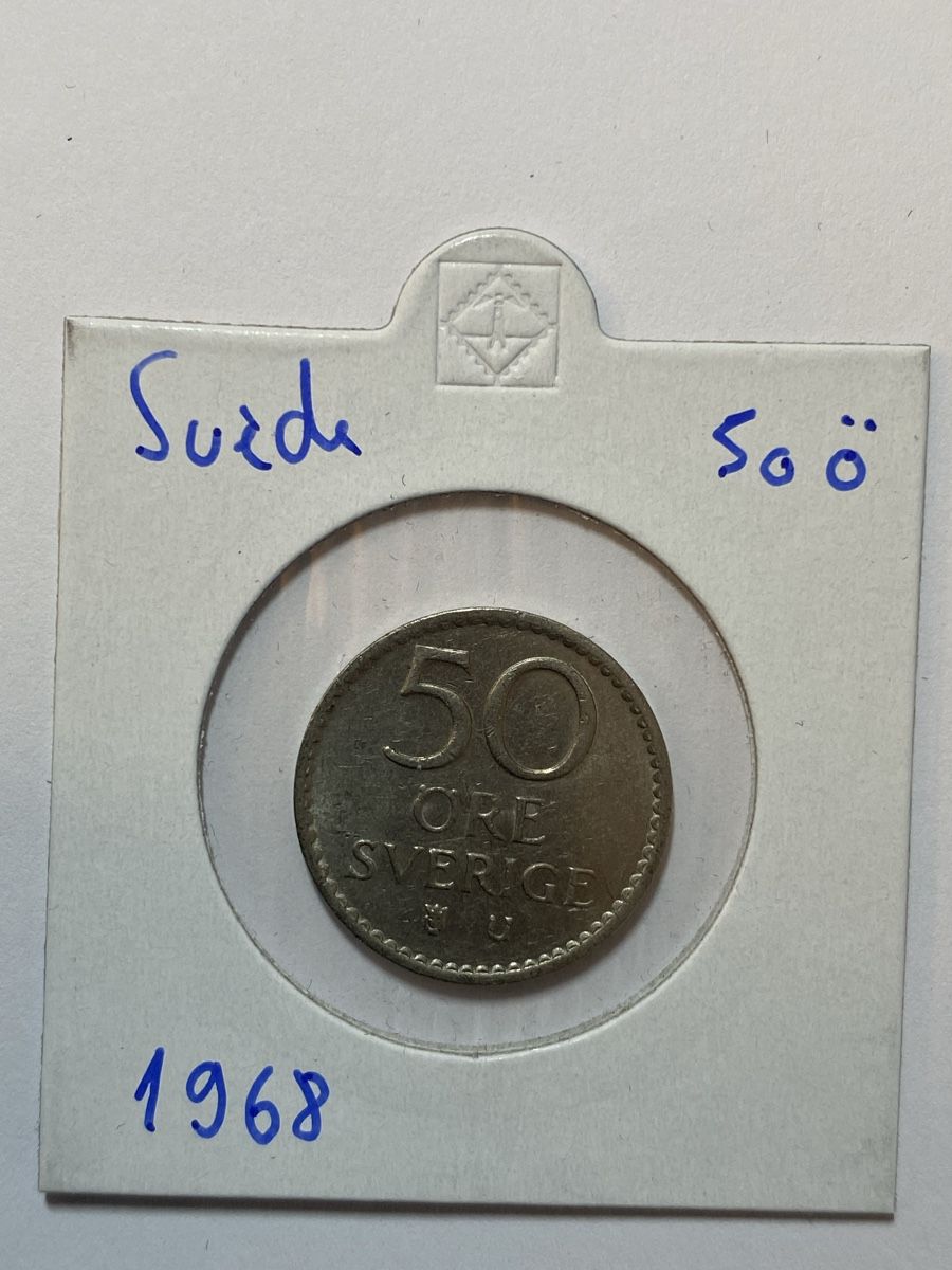 Alle Münzen: Suede - 50 Ōre - 1968 – Gebraucht aus Payerne von Mike1682