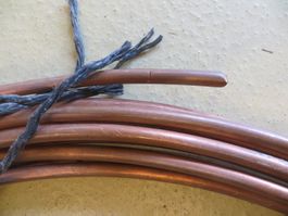 Kupfer-Draht rund, blank 8mm (50mm2) für Erdung+Blitzschutz