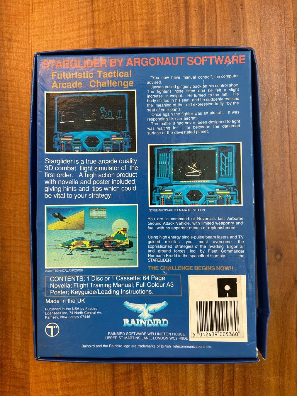 Giochi: Amiga Spiel: Starglider – Usato da Niederhasli venduto da Manuf0 1