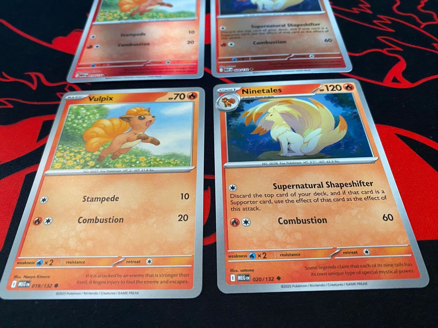 Mega Evolutions - Vulpix & Ninetales card set (Neu (gemäss Beschreibung ...