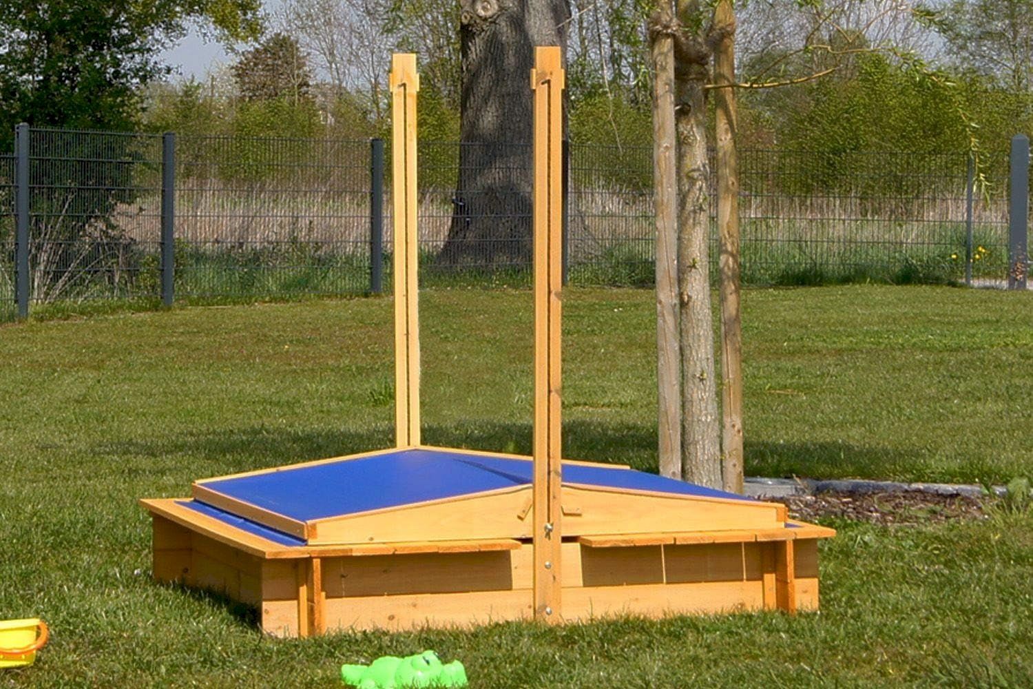 Sabbiera per bambini: Sandkasten mit absenkbaren Dach – Nuovo e nell'imballaggio originale da Bottighofen venduto da zaap 2