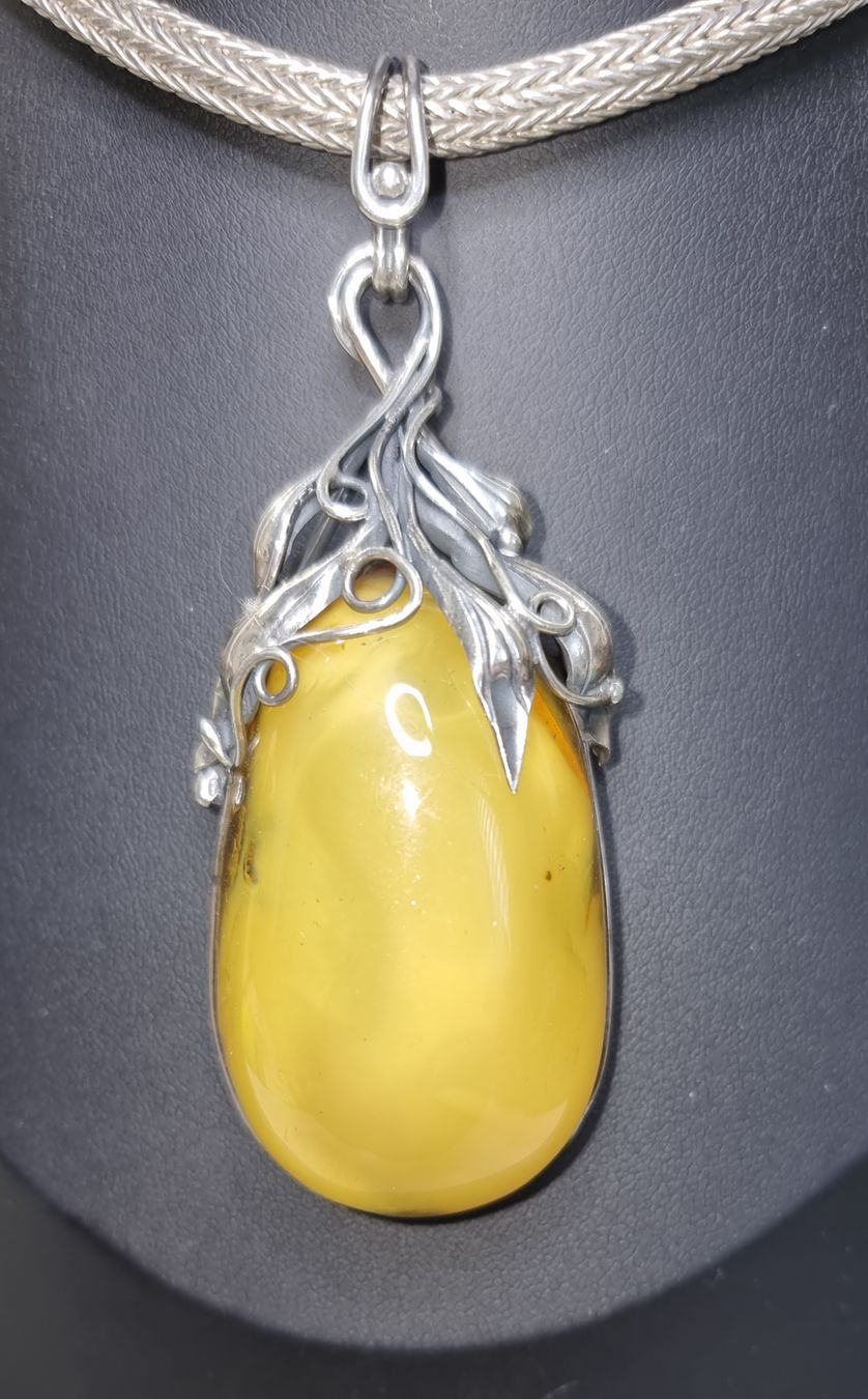 Anhänger: Bernstein echt Anhänger 925 Silber Bernstein Collier Halssch – Neu und originalverpackt aus Meisterschwanden von TiSiBu59 1