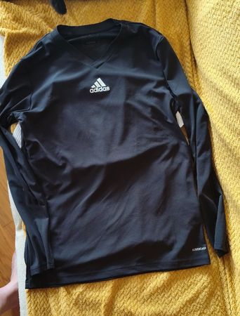 T-shirt manches longues Adidas noir, taille L, comme neuf