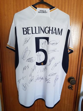 J.Bellingham - Real Madrid Home Trikot - Team Signiert