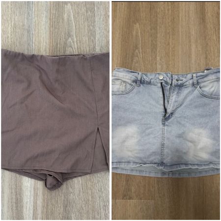2 skorts (rock/ shorts)
