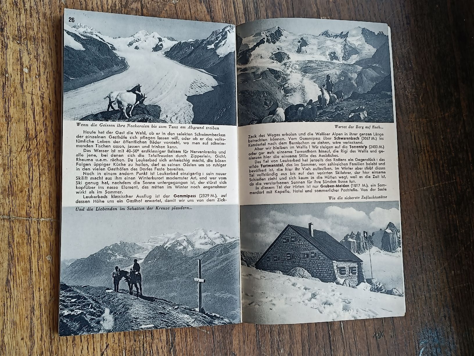 Documenti: Litho Broschüre / Wallis - Ausgabe 1948 – Usato da Brugg AG venduto da Ente015 9