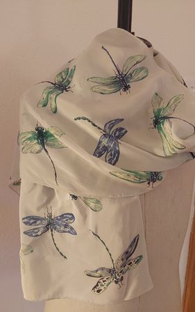 Seidenfoulard Motiv Libelle