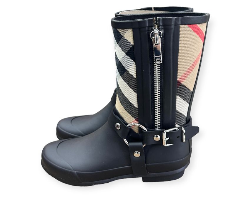 gummistiefel von burberry