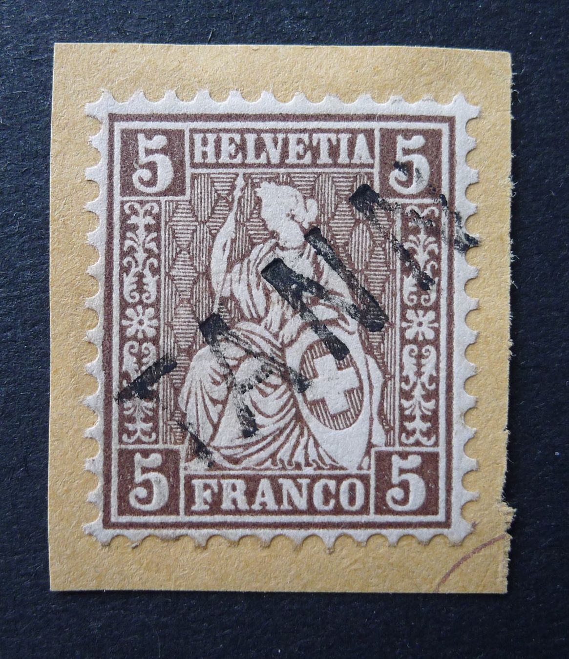 Alle Briefmarken: Nr. 30, Stabstempel TANN ZH – Gebraucht aus Ebikon von SilvioFreund