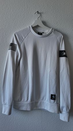 Carhartt Sweater Gr.M Weiss mit coolem Design für Frühling/S